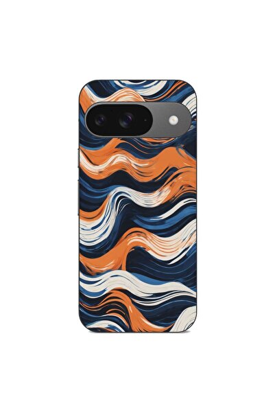 OEM Husa compatibila cu Google Pixel 9 Pro Silicon Gel Tpu Model Abstract Cra...