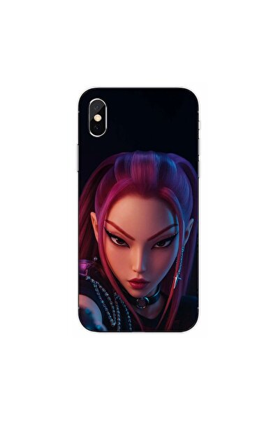 OEM Husa compatibila cu Apple iPhone XS Max Silicon Gel Tpu Model KPop Demon ...