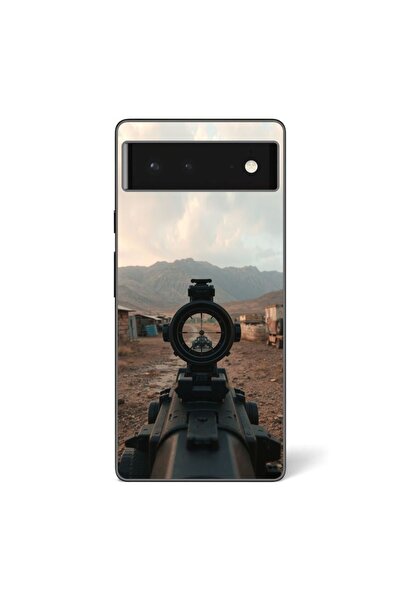 OEM Калъф, съвместим с Google Pixel 6, силиконов гел TPU модел, шутър от първ...