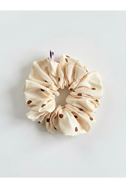 Punchiess Scrunchie cu buline și elastic