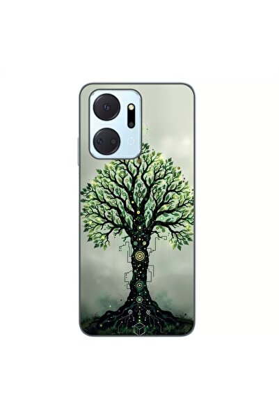 OEM Husa compatibila cu Honor X7a Silicon Gel Tpu Model Mystical Tree
