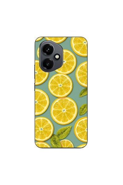 OEM Калъф, съвместим с Honor 400, силиконов гел TPU модел, Летни лимонови резени