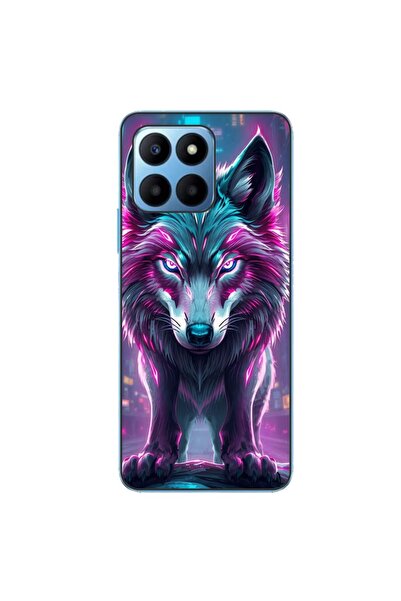 OEM Husa compatibila cu Honor 70 Lite Silicon Gel Tpu Model Cyberpunk Wolf