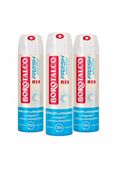 Borotalco Set Borotalco, Antiperspirant Deodorant Spray Men Fresh Non-Stop, 3...