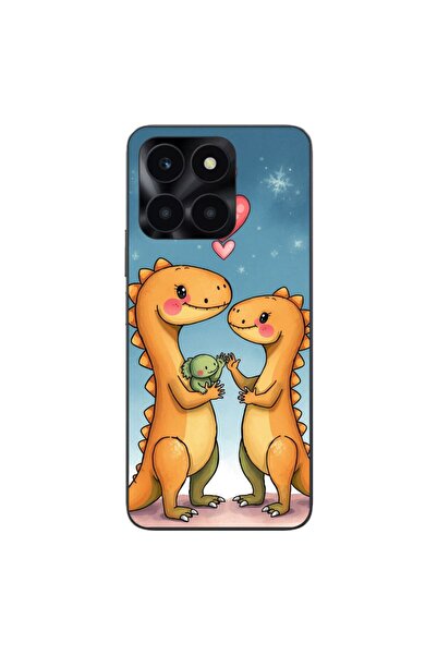OEM Θήκη συμβατή με Honor X6a Σιλικόνης Gel TPU με σχέδιο Χαριτωμένη Οικογένε...
