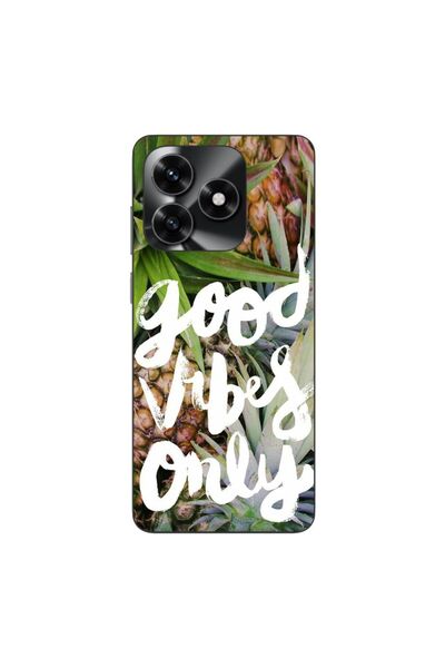 OEM Husa compatibila cu Honor X5c Plus Silicon Gel Tpu Model Good Vibes Only