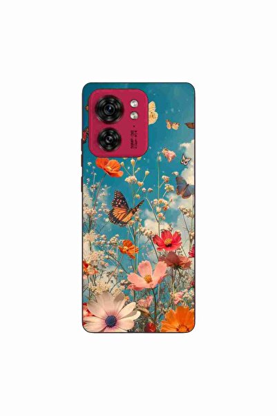 OEM Husa compatibila cu Motorola Edge 40 Silicon Gel Tpu Model Flori si Fluturi