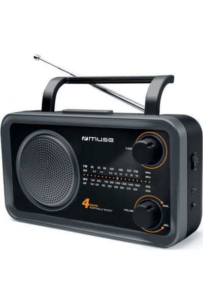 Muse.Co Muse M-06DS Επιτραπέζιο Ραδιόφωνο Ηλεκτρικό / Μπαταρίας Μαύρο
