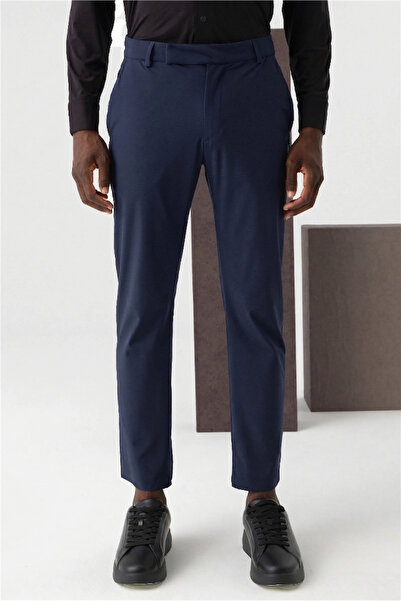 Isaora Comfy Technical Chino Regular Erkek Chino Pantolon Lacivert
