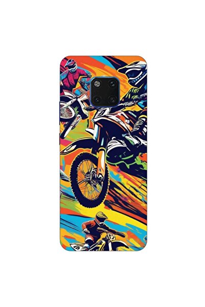 OEM Θήκη συμβατή με Huawei Mate 20 Pro από σιλικόνη gel TPU με σχέδιο Motocro...