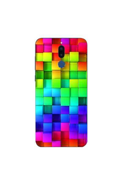 OEM Husa compatibila cu Huawei Mate 10 Lite Silicon Gel Tpu Model Colorful Cubes
