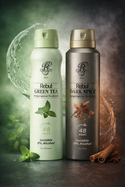 Rebul DEO GREEN TEA150 ML+REBUL DEO BAY DARK SPİCE 150 ML