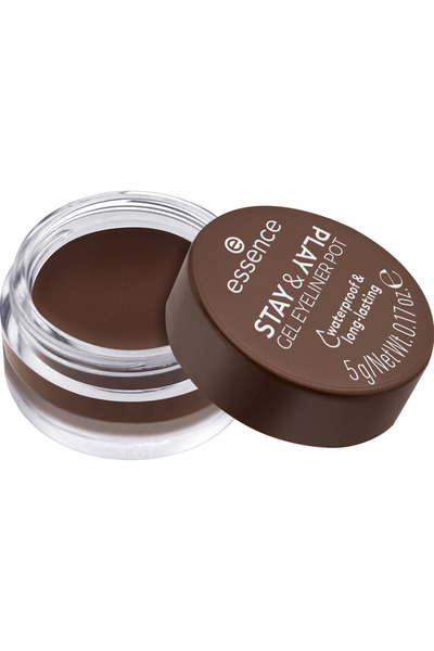 Essence STAY & PLAY GEL EYE LINER POT 2 BROWN 5GR