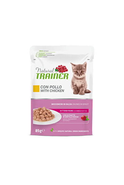 Natural Trainer CAT KITTEN&YOUNG BAG, CHICKEN, 85 GR