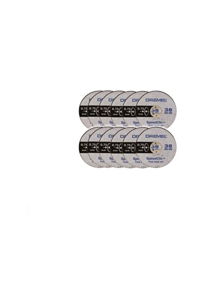 Dremel Set de 12 discuri subțiri de tăiere metalice pentru SC409B, EZ SpeedClic