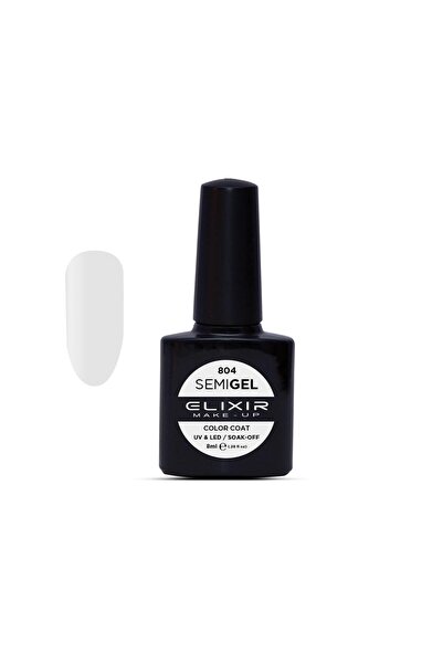 Elixir SEMI GEL (ΗΜΙΜΟΝΙΜΟ ΒΕΡΝΙΚΙ) - 804 (White) 8ML