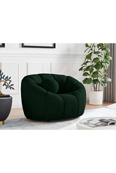 homejoyz كرسي قماش بوكليه – لافي – أخضر – 100×95×70 سم