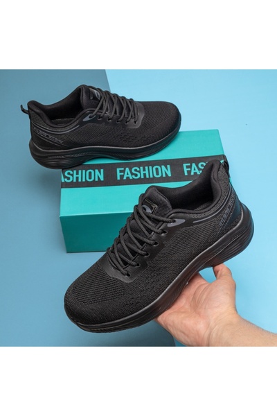 Modlet.ro Men's black thick-soled sneakers ION6