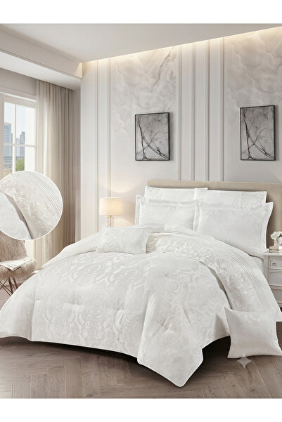 ALMIAAD Double Jacquard Bridal Bedspread-8 Pieces-240*260-Jacquard Bridal Bed...