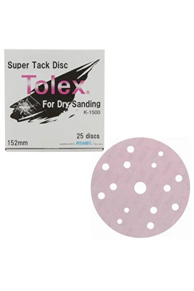 KOVAX Tolex Dry Abrasive Disc P1500, 152mm, 15 holes
