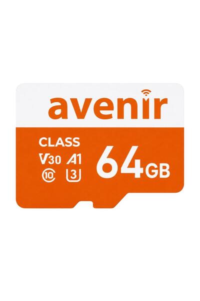 AVENİR 64GB U3 V30 A1 Ultra Hızlı Micro SD Kart