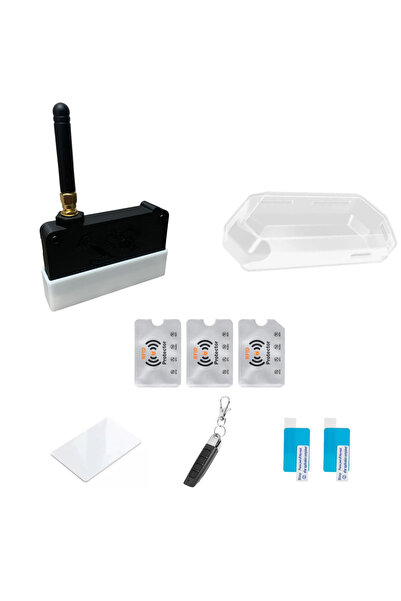 UnderShop Flipper Zero Accessory Set - Transparent Silicone Case, Black DEV W...