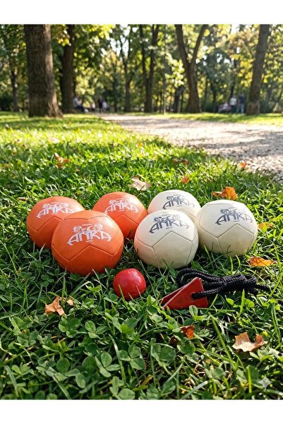 özgün anka Deri Bocce Top Seti – 6’lı Renkli Profesyonel Bocce Oyunu