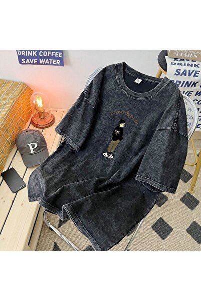 bellanova Unisex Oversize Printed T-Shirt Streetwear Comfortable Fit Daily Pr...
