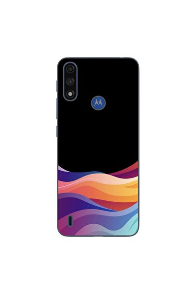 OEM Husa compatibila cu Motorola Moto E7 Power Silicon Gel Tpu Model Neon Waves