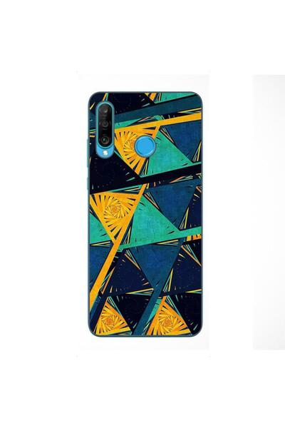 OEM Husa compatibila cu Huawei P30 Lite Silicon Gel Tpu Model Abstract Prism