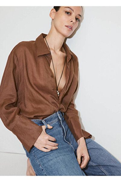 MANGO Woman Catherin yüksek belli culotte jean pantolon