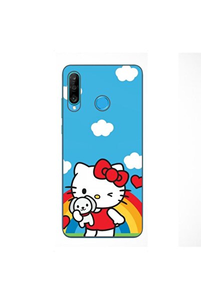 OEM Husa compatibila cu Huawei P30 Lite Silicon Gel Tpu Model Hello Kitty Rai...