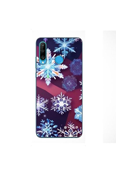OEM Husa compatibila cu Huawei P30 Lite Silicon Gel Tpu Model Fulgi de Gheata