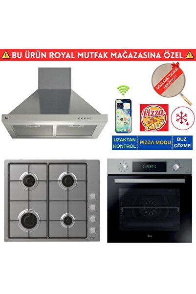 Hoover VIALE Telefon Bağlantılı İnox Turbo Ankastre Set (HO3158IN+ Cand-y CHW...