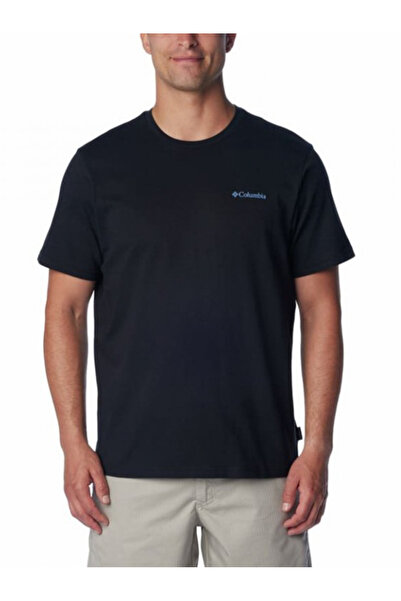 Columbia Ανδρικό Explorers Canyon Back T-shirt Μαύρο 2036451-013