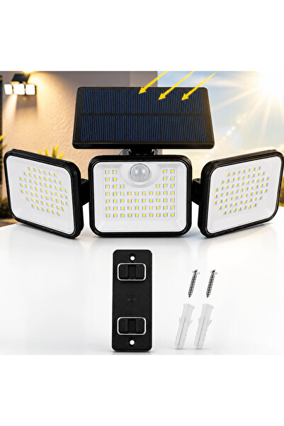 TnsAround Solar LED Outdoor Lamp 180 LED 2800LM, PIR Motion Sensor, IP65, 3 M...