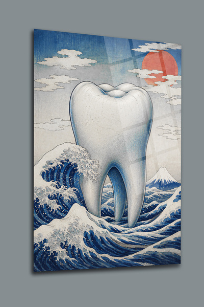 glassartdesign Tabloul de sticlă dentară-5 Tabloul Poliklinikii Dentare