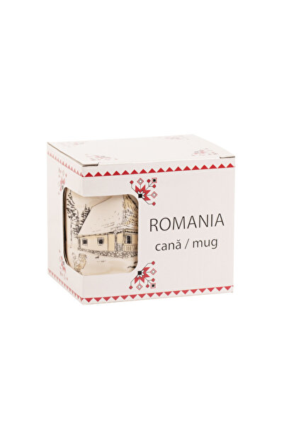 Magnetella Cana din portelan, Satul romanesc, 325 ml, MB293