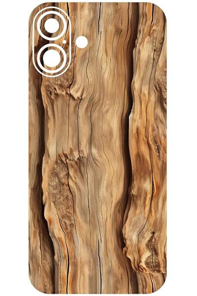 BURAQ Wooden Knot Pattern Back Protection Sticker for iPhone 16, 542 (This pr...