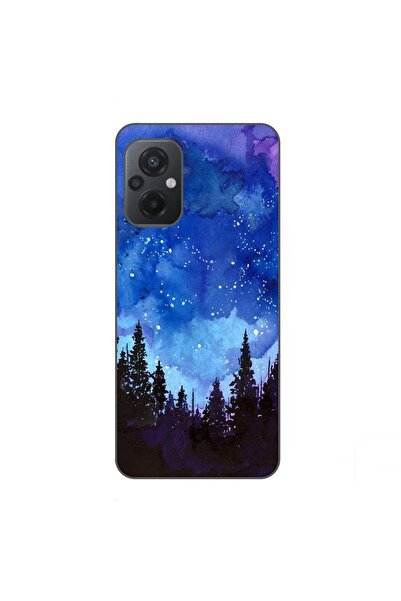 OEM Калъф, съвместим с Xiaomi Poco M5, силиконов гел TPU, десен Нощна гора