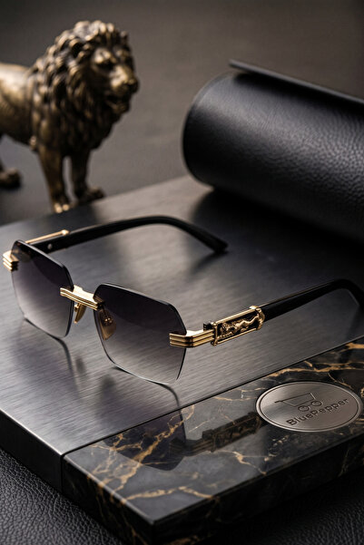 BluePepper Masculine Model Sunglasses with Lion Detail, Color Choices, Unisex...