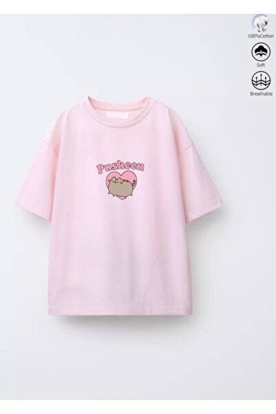 Butik Kız çocuk tişört pamuklu baskılı cotton