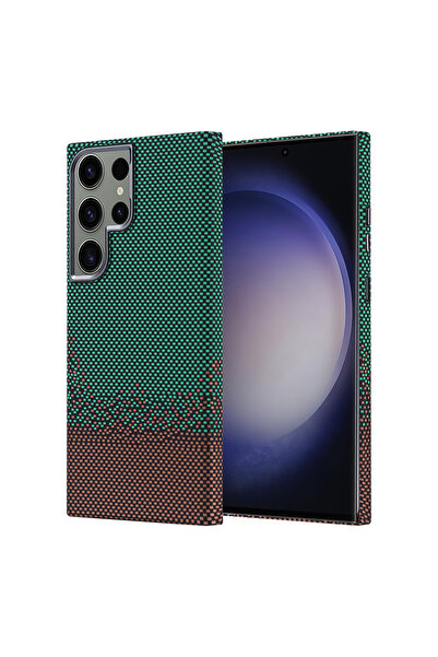 Case 4U Galaxy S23 Ultra Kılıf Magsafe Şarj Özellikli Karbon Fiber Görünümlü ...