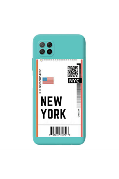 Other Huawei P40 Lite New York NYC Turquoise Colored Silicone TPU Θήκη