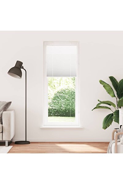 vidaxl Πλισέ περσίδα Λευκό 70×200 cm Πλάτος υφάσματος 69,4 cm