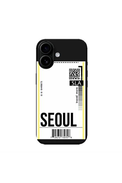 Other Apple Iphone 16 plus Seoul Travel More Black Colored Silicone TPU Θήκη