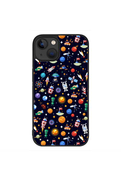 Other Apple iPhone 13 Mini Small planets Black Glossy Θήκη