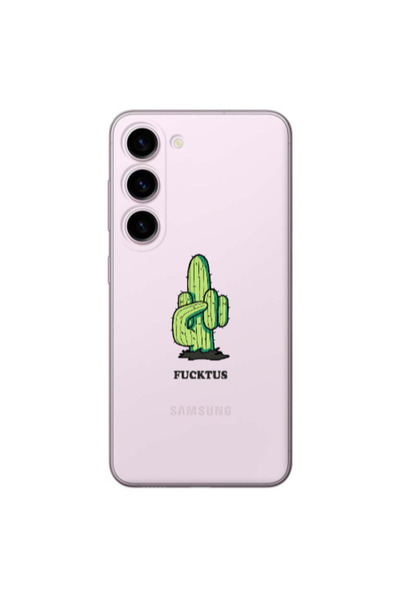 Other Samsung S23 Plus Green Cactus Transparent Silicone TPU Θήκη