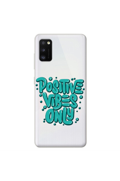 Other Samsung A41 Positive Vibes Only Transparent Silicone TPU Θήκη