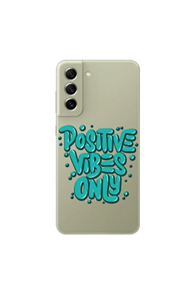 Other Samsung S21 FE Positive Vibes Only Transparent Silicone TPU Θήκη